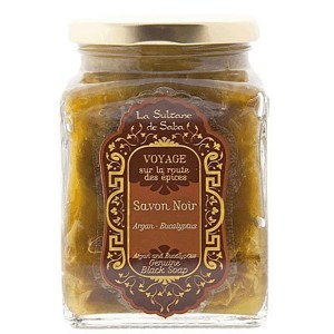 Купить черное мыло для лица и тела La Sultane De Saba Black Soap With Argan Oil
